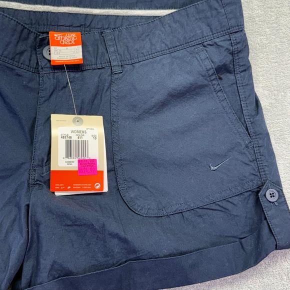 Nike Athletic‎ Dept. Women's Shorts Size 10 Dark Blue Casual Everyday - Picture 3 of 8